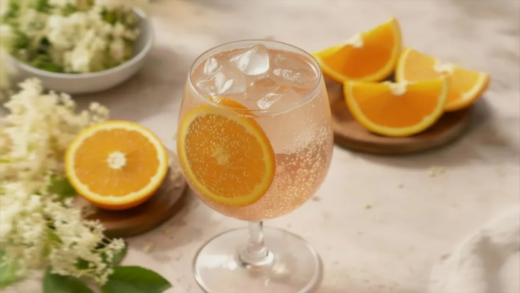 Blood Orange Hugo Spritz