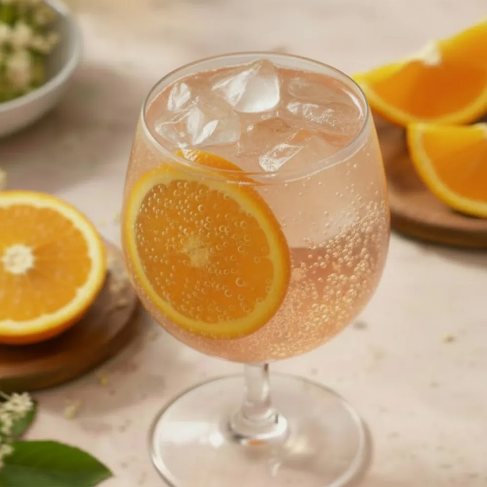 Blood Orange Hugo Spritz